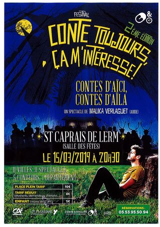 Festival Conte Toujours, ça m'intéresse! (2ème édition) - 15 mars 2019 à 20h30